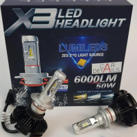 LED крушки за фарове Led Kapp X3 6000LM, H7, 25w , 12/24V, снимка 3 - Аксесоари и консумативи - 44735423