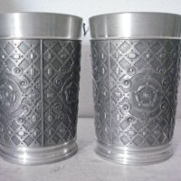 Стари чаши от цветен метал - 2 бр, снимка 3 - Антикварни и старинни предмети - 29652858