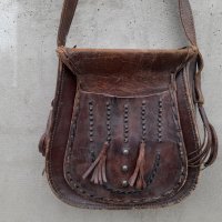 Стара дамска кожена чанта #8, снимка 2 - Антикварни и старинни предмети - 34166352