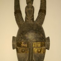 Африканска маска от Нигерия, снимка 1 - Колекции - 31619128