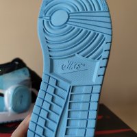 Nike Air Jordan 1 High Blue Chill Нови Оригинални Кецове 43 размер Обувки Номер 43 Маратонки Нови, снимка 5 - Кецове - 37551209