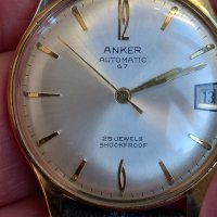 позлатен часовник Anker 67 automatic 25 jewels , снимка 1 - Мъжки - 44161400