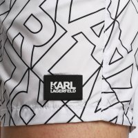 Karl Lagerfeld Оригинален мъжки бански / шорти за плаж M, L, XL Бял, снимка 3 - Бански - 37601033