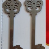 Стоманен ключ висулка за синджир или обеци, снимка 4 - Колиета, медальони, синджири - 39630111