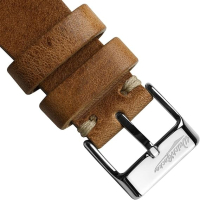 WatchGecko ръчно изработена каишка за часовник от естествена кожа,20мм, снимка 6 - Каишки за часовници - 44511528