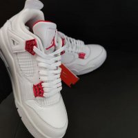 Nike Air Jordan retro 4 Metalic Red Нови оригинални обувки 42 Маратонки Кецове размер номер 42 Найк, снимка 7 - Кецове - 37921576