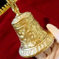 Кралска ловна камбана от бронз. , снимка 9 - Антикварни и старинни предмети - 29522264