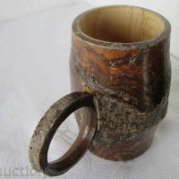 Стара халба, чаша, дървена халба с дръжка, дърво, антика, снимка 1 - Други ценни предмети - 29284777