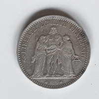5 франка Франция 1873, снимка 2 - Нумизматика и бонистика - 44803169