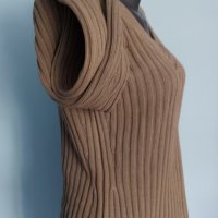 Памучен спортен пуловер с шпиц деколте "InWear" / голям размер , снимка 2 - Блузи с дълъг ръкав и пуловери - 15989750