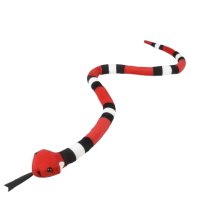 Играчка Змия, Плюшена,  Червена, 70 см, снимка 1 - Плюшени играчки - 44432144