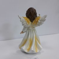 Ангел седефено бяло с жълто , модел Б., снимка 7 - Статуетки - 37925597