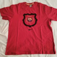 nike  barcelona  camp nou тениска с къс ръкав червена оригинална, снимка 1 - Тениски - 35225756