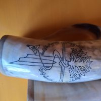 Чаша от естествен рог, тип "Викинг", снимка 15 - Подаръци за мъже - 43051940
