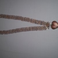 рядак  възрожденски накит от дубле с пандетев сърце, снимка 3 - Антикварни и старинни предмети - 35196588