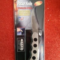 Сгъваем нож / джобен нож - закалена стомана, снимка 5 - Ножове - 42864472