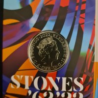 5 pounds 2022 Rolling Stones Ролинг Стоунс 60 години, снимка 3 - Нумизматика и бонистика - 39593524