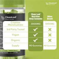 CleanLeaf Nutritions Креатин 3000 mg - 90 дъвки с вкус на лимон, веган добавка за фитнес, снимка 3 - Хранителни добавки - 44208080