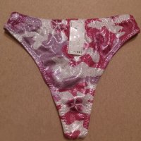 Нови блестящи бански прашка XS розово бежови, снимка 3 - Бански костюми - 36860358
