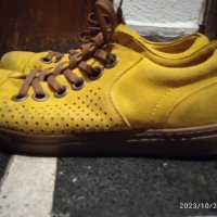 Жълти велурени обувки 39 номер, снимка 2 - Дамски ежедневни обувки - 42744248