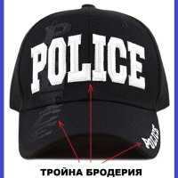 Шапка  POLICE -ТРОЙНА БРОДЕРИЯ - Ново., снимка 4 - Шапки - 40673364