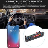 Mp3 player за вграждане с  Bluetooth 5.0, DC 5V-12V, Eq, Tf card, Fm, Call, AUX, снимка 10 - Аудиосистеми - 40549614