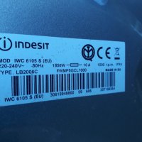 Продавам преден панел с платка за пералня INDESIT IWC-6105 S, снимка 4 - Перални - 35425097