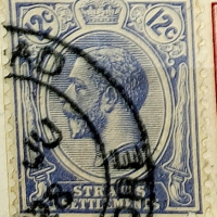 Пощенска марка, Стрейт Сетелмент, 1921 г., снимка 1 - Филателия - 44569647