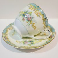 Японска порцеланова чаша с чинийка „Noritake“., снимка 2 - Колекции - 44252001