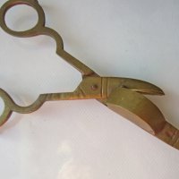 Стара ножица за свещи, месинг, бронз антика, метал, снимка 2 - Антикварни и старинни предмети - 30094908