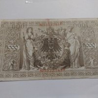 Райх банкнота - Германия - 1000 марки / 1910 година- 17916, снимка 12 - Нумизматика и бонистика - 31029624