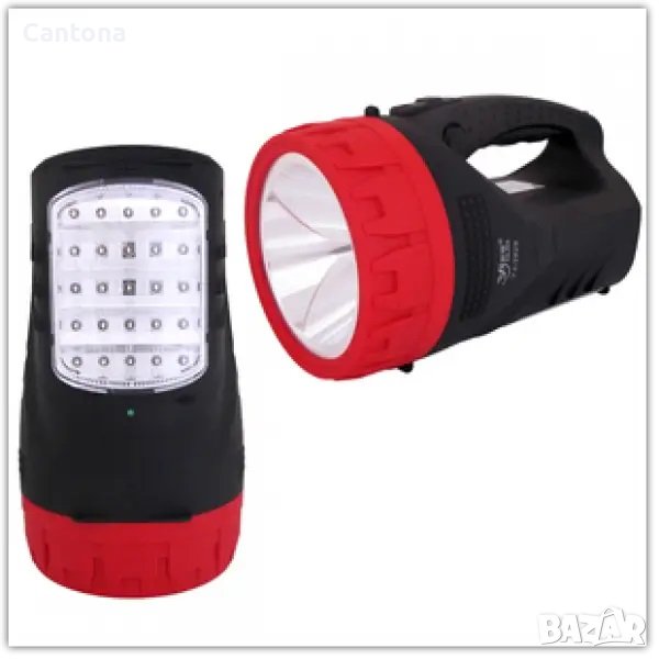 Мощен охранителен фенер 5W + 25 LED диода, YJ 2829​, снимка 1