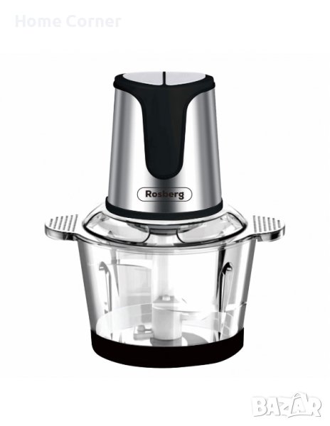 Чопър Rosberg R51111D, 400W, 2 L, 2 скорости, Нехлъзгащ се, Сив, снимка 1