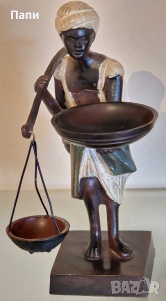 Бронзова винтидж скулптура от средата на 20-ти век, снимка 1