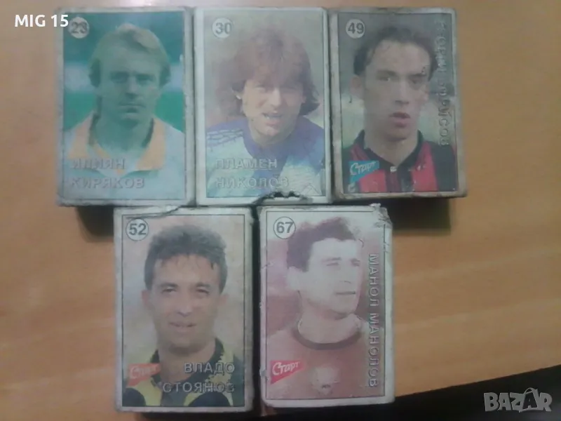 Кибрити с футболисти 5 броя., снимка 1