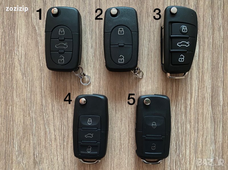 Кутийка ключ Vw/Фолксваген Голф, Поло, Ауди/Audi, Сеат, Шкода 2/3 бутона, снимка 1