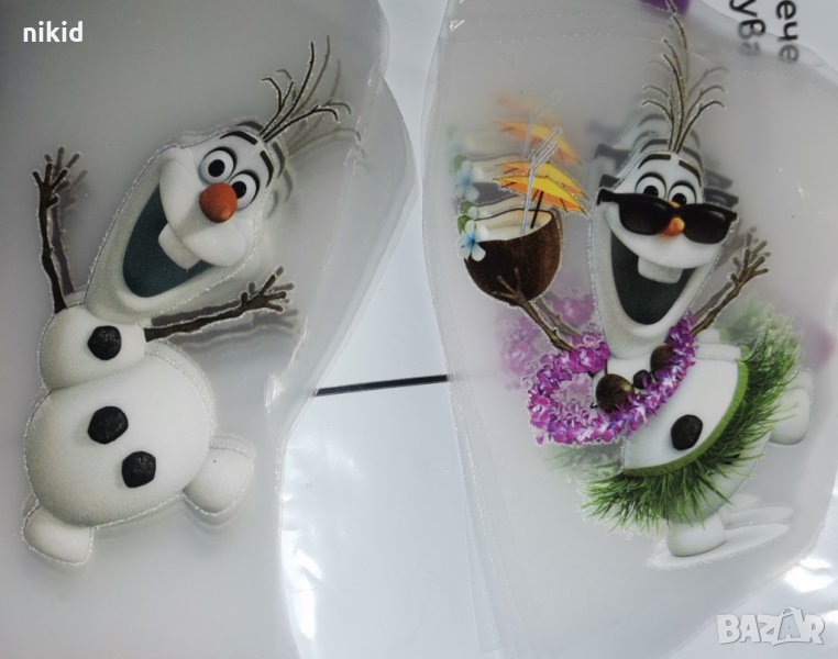  Олаф от Замръзналото Кралство frozen щампа термо апликация картинка за дреха блуза чанта, снимка 1