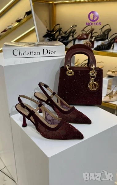 обувки на ток gucci christian dior , снимка 1