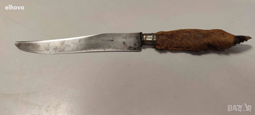 Нож с дръжка краче от сърна, снимка 1