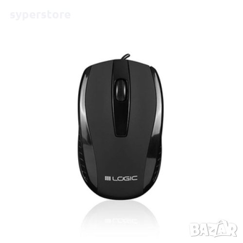 Мишка USB Оптична Logic LM-31 1000dpi 3 btns Черна с Класически и компактен дизайн, снимка 1