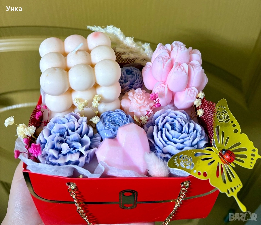 Букет от соеви свещи, снимка 1