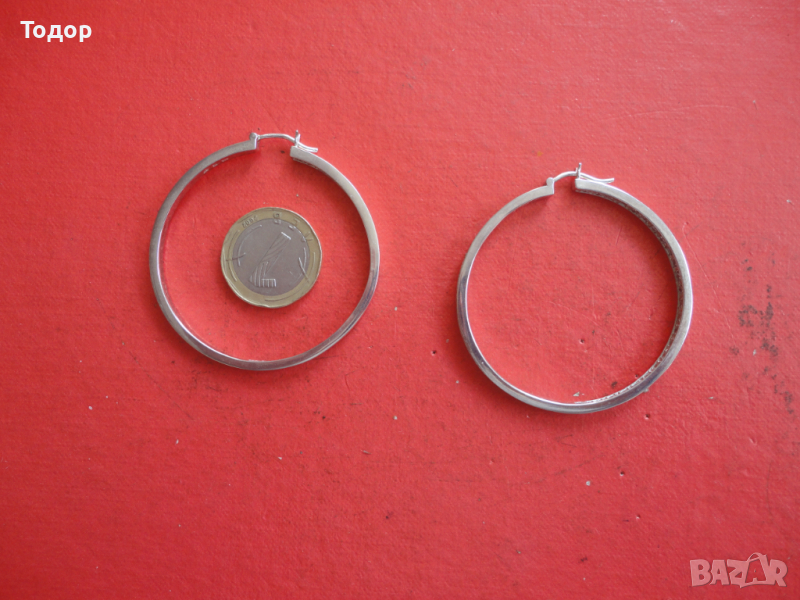 Дизайнерски сребърни обеци обици с камъни 925, снимка 1