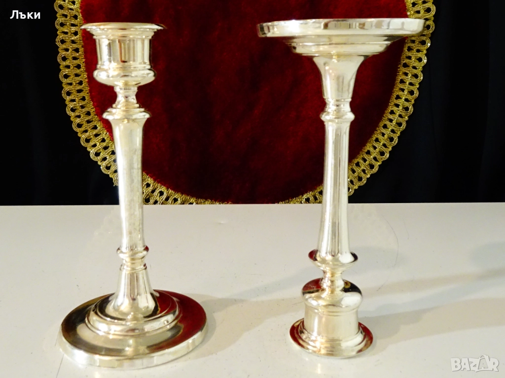 WMF посребрен свещник Art Deco., снимка 1