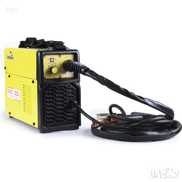 РАЗПРОДАЖБА ЗАВАРЪЧЕН Апарат Безгазов Флюсова Тел INTENSIV MIG-MAG 130s  230 V, 40-120 A - 24 месеца, снимка 1