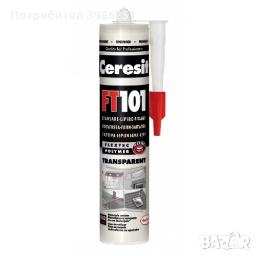 Ceresit FT101 Високомодулен уплътнител-лепило FLEXTEC® сив 280 мл, снимка 1