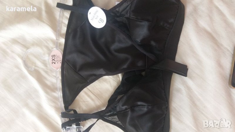 Комплект имитация на кожа със тюл, снимка 1