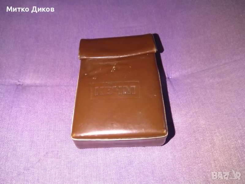 Калъвче за цигари №17 естествена кожа КВУМ 102х66х30мм, снимка 1