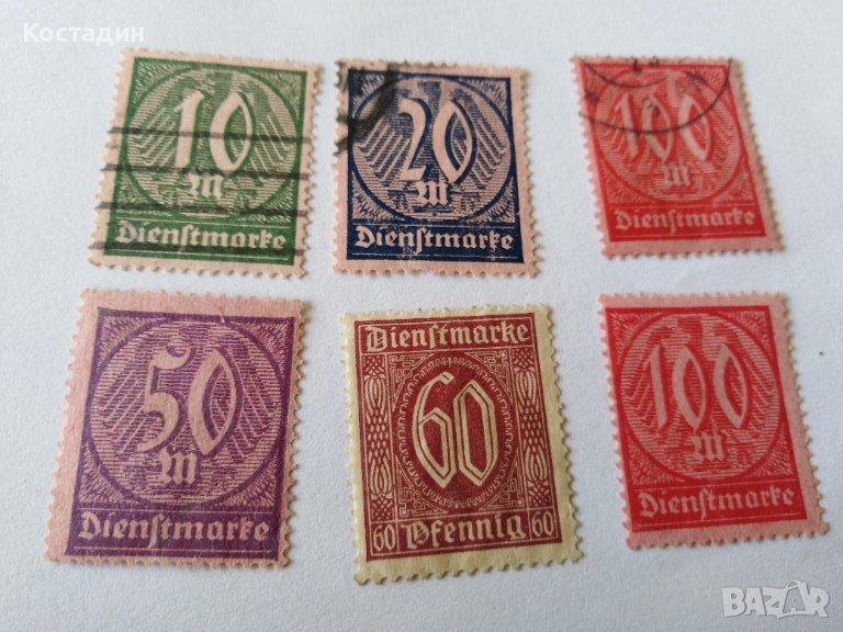 Пощенска марка 6бр-Германия райх, снимка 1