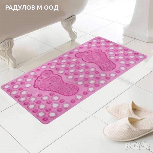 Противохлъзгаща силиконова стелка за баня Стъпки / 3753, снимка 1