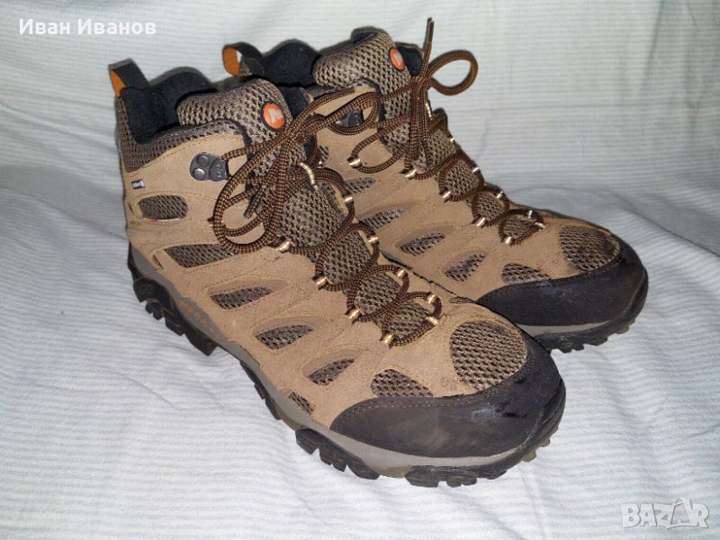 туристически високи обувки Merrell Moab Earth Brown Mid Waterproof номер 43, снимка 1